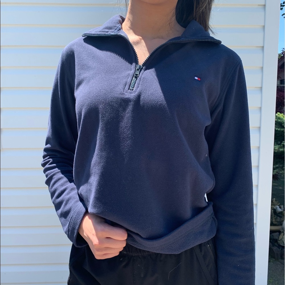 NAVY BLUE TOMMY HILFIGER HALF ZIP